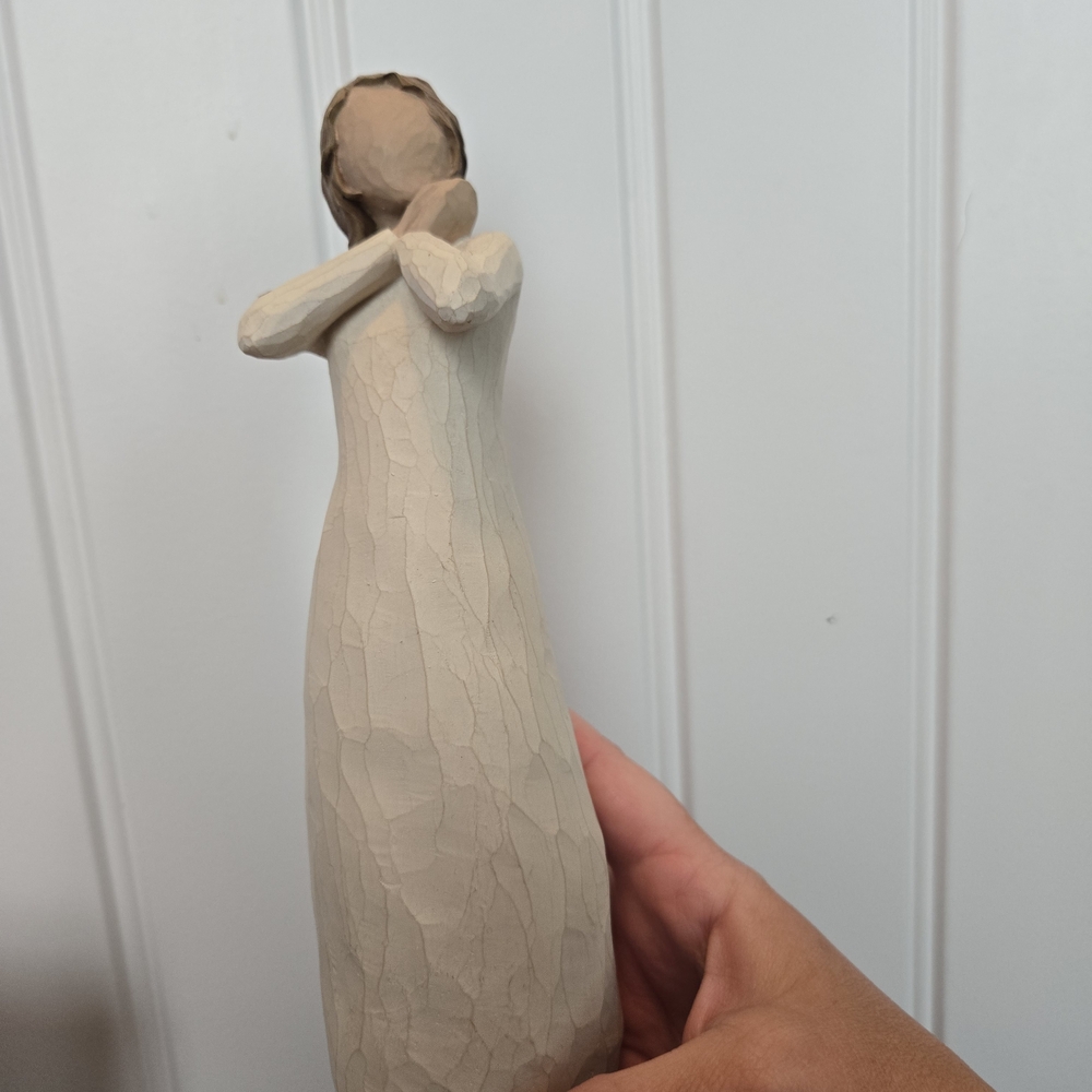 Willow Tree Cream and Tan Sculpture